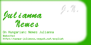 julianna nemes business card